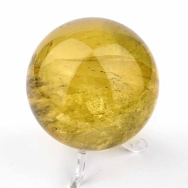 große Natur Citrin Kugel Ø ca. 69 mm transparent in bester Qualität und Farbe Edelsteine Heilsteine bei Wunderstein24