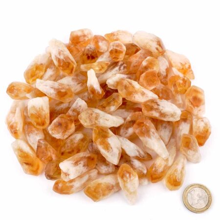 Citrin – Spitzen natur Länge ca. 20 – 40 mm aus Brasilien Edelsteine Heilsteine bei Wunderstein24