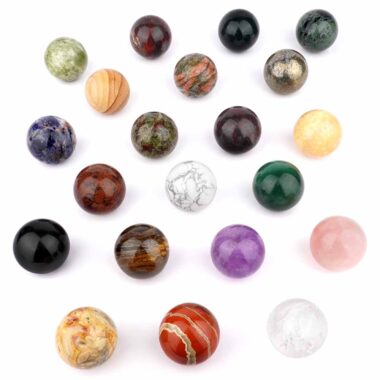 1 kg = 11 verschiedene Edelstein – Kugeln Ø ca. 40 mm Set aus aller Welt Edelsteine Heilsteine bei Wunderstein24