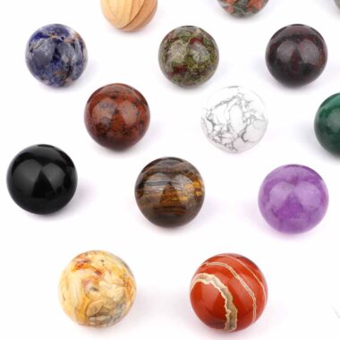 1 kg = 11 verschiedene Edelstein – Kugeln Ø ca. 40 mm Set aus aller Welt Edelsteine Heilsteine bei Wunderstein24
