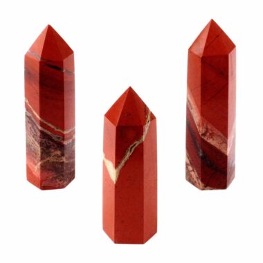 Jaspis Kristall | Spitze rot Höhe 60 – 100 mm aus Brasilien Edelsteine Heilsteine bei Wunderstein24