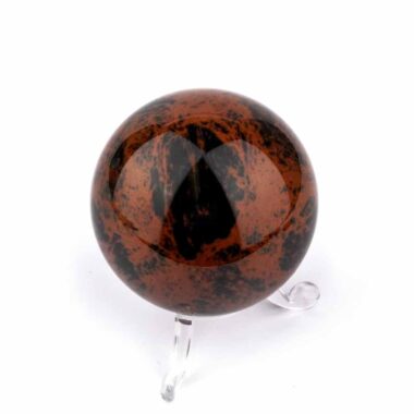 Mahagoni Obsidian Kugel Ø ca. 57 mm aus Brasilien Edelsteine Heilsteine bei Wunderstein24