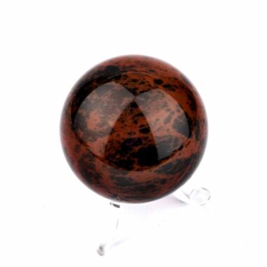 Mahagoni Obsidian Kugel Ø ca. 58 mm aus Brasilien Edelsteine Heilsteine bei Wunderstein24