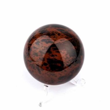 Mahagoni Obsidian Kugel Ø ca. 58 mm aus Brasilien Edelsteine Heilsteine bei Wunderstein24
