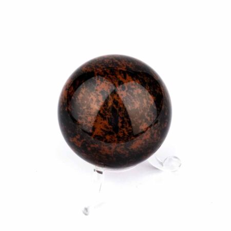 Mahagoni Obsidian Kugel Ø ca. 51 mm aus Brasilien Edelsteine Heilsteine bei Wunderstein24