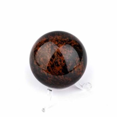 Mahagoni Obsidian Kugel Ø ca. 51 mm aus Brasilien Edelsteine Heilsteine bei Wunderstein24