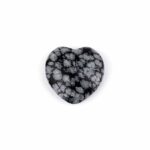 Schneeflocken-Obsidian Herz Ø ca. 25 mm aus Mexiko Edelsteine Heilsteine bei Wunderstein24
