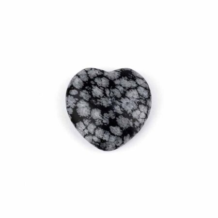 Schneeflocken-Obsidian Herz Ø ca. 25 mm aus Mexiko Edelsteine Heilsteine bei Wunderstein24