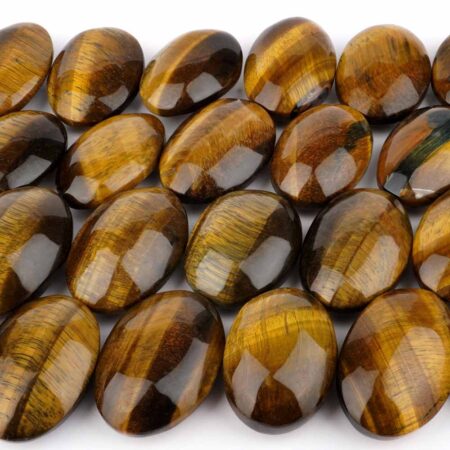 Tigerauge Handschmeichler | Massagestein oval Ø 45 – 60 mm Edelsteine Heilsteine bei Wunderstein24