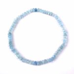 Aquamarin facettiertes Ø 4,5 mm Kugel | Perlen Armband flexibel und dehnbar Edelsteine Heilsteine bei Wunderstein24