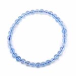Aquamarin Ø 5,5 mm Kugel | Perlen Edelstein Armband flexibel und dehnbar Edelsteine Heilsteine bei Wunderstein24