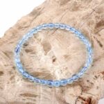 Aquamarin Ø 5,5 mm Kugel | Perlen Edelstein Armband flexibel und dehnbar Edelsteine Heilsteine bei Wunderstein24