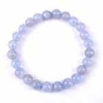Chalcedon Ø 8 mm Kugel | Perlen Armband flexibel und dehnbar Edelsteine Heilsteine bei Wunderstein24