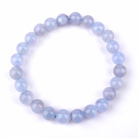 Chalcedon Ø 8 mm Kugel | Perlen Armband flexibel und dehnbar Edelsteine Heilsteine bei Wunderstein24