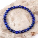 Lapislazuli Ø 6,5 mm Natur Kugel | Perlen Armband AAAA-Qualität flexibel und dehnbar Edelsteine Heilsteine bei Wunderstein24