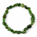 Nephrit | Jade Ø 7 x 8 mm Nugget Edelstein Armband flexibel und dehnbar Edelsteine Heilsteine bei Wunderstein24
