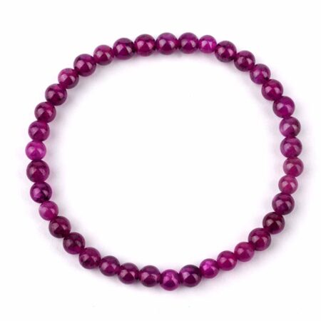 Rubin Ø 5 mm Kugel Armband flexibel und dehnbar in bester Qualität und Farbe Edelsteine Heilsteine bei Wunderstein24
