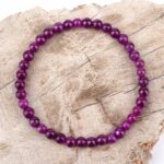 Rubin Ø 5 mm Kugel Armband flexibel und dehnbar in bester Qualität und Farbe Edelsteine Heilsteine bei Wunderstein24