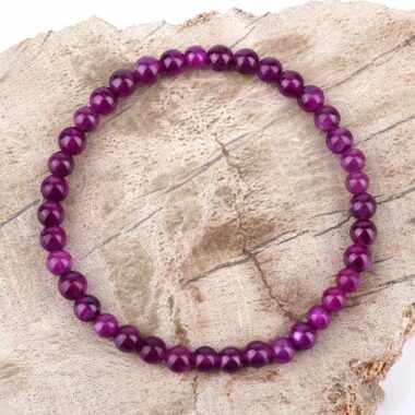 Rubin Ø 5 mm Kugel Armband flexibel und dehnbar in bester Qualität und Farbe Edelsteine Heilsteine bei Wunderstein24