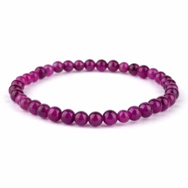 Rubin Ø 5 mm Kugel Armband flexibel und dehnbar in bester Qualität und Farbe Edelsteine Heilsteine bei Wunderstein24