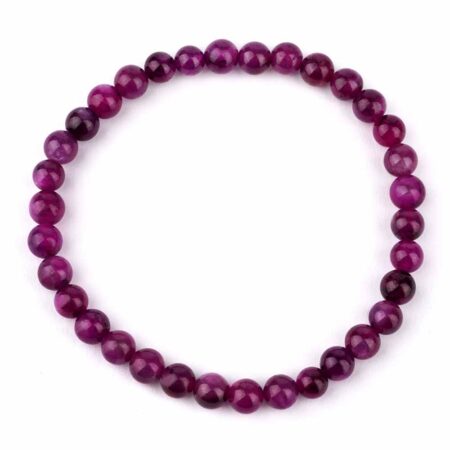 Rubin Ø 6 mm Kugel Armband flexibel und dehnbar in bester Qualität und Farbe Edelsteine Heilsteine bei Wunderstein24