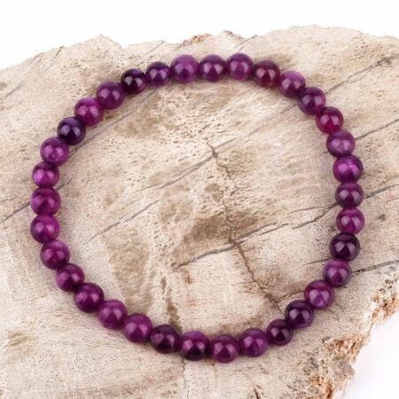 Rubin Ø 6 mm Kugel Armband flexibel und dehnbar in bester Qualität und Farbe Edelsteine Heilsteine bei Wunderstein24