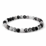 Mondstein facettiertes Ø 4,5 mm Edelstein Armband flexibel und dehnbar Edelsteine Heilsteine bei Wunderstein24