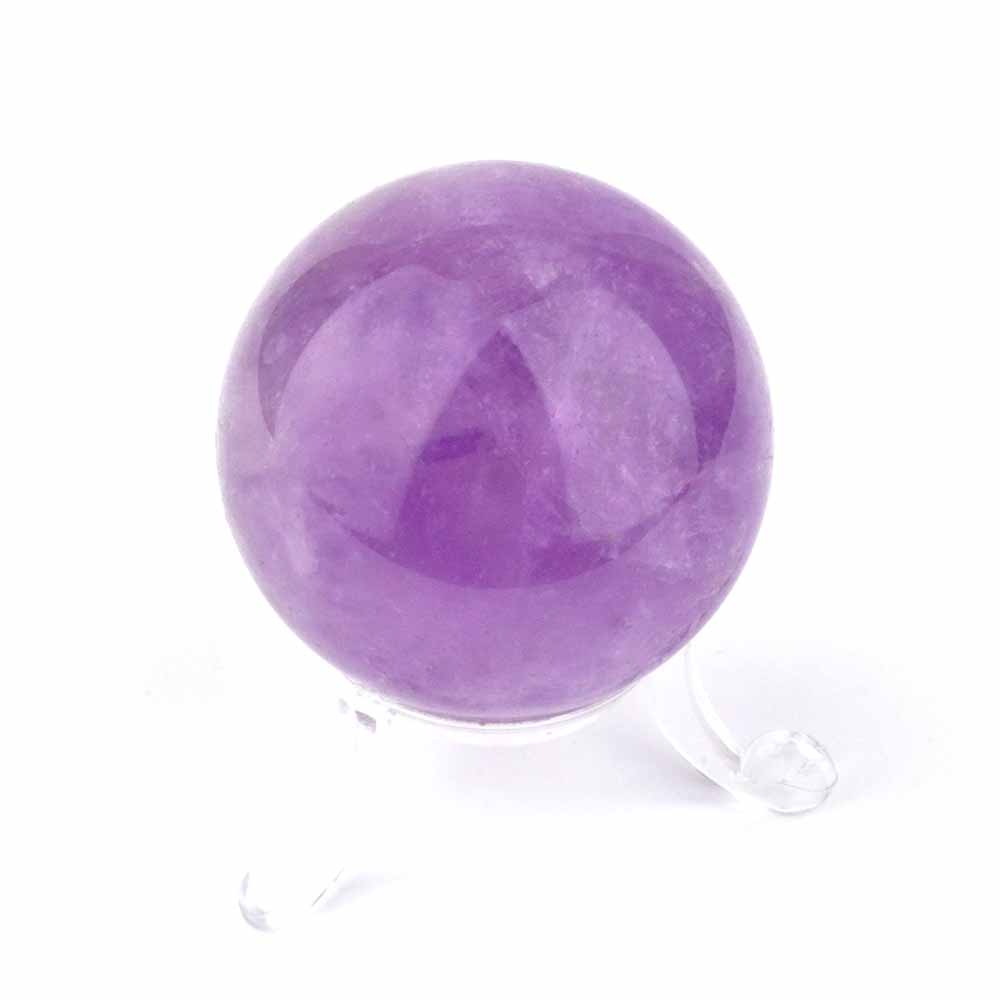 Maraba Amethyst Kugel transparent Ø 41 mm in bester Farbe und Qualität Edelsteine Heilsteine bei Wunderstein24