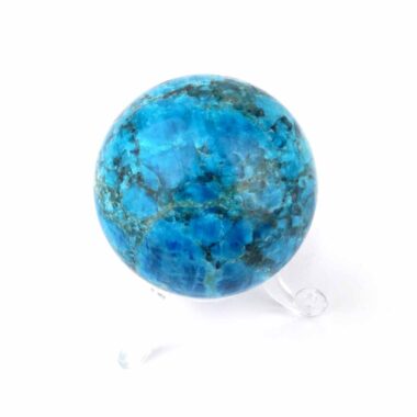 Apatit Kugel blau Ø 53 mm aus Madagaskar in sehr guter Qualität und Farbe Edelsteine Heilsteine bei Wunderstein24