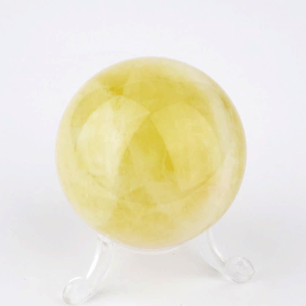 Natur Citrin | Lemontrin Kugel Ø ca. 61 mm in sehr guter Qualität und Farbe Edelsteine Heilsteine bei Wunderstein24