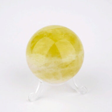 Natur Citrin | Lemontrin Kugel Ø ca. 52 mm in sehr guter Qualität und Farbe Edelsteine Heilsteine bei Wunderstein24