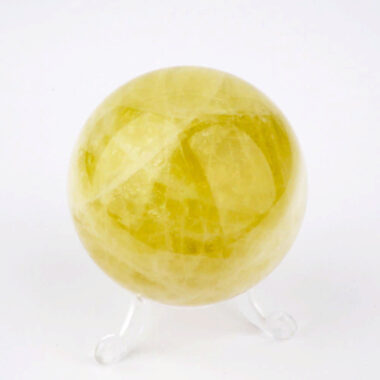 Natur Citrin | Lemontrin Kugel Ø ca. 62 mm in sehr guter Qualität und Farbe Edelsteine Heilsteine bei Wunderstein24