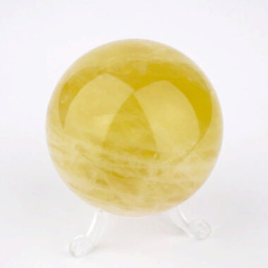 Natur Citrin | Lemontrin Kugel Ø ca. 65 mm in sehr guter Qualität und Farbe Edelsteine Heilsteine bei Wunderstein24