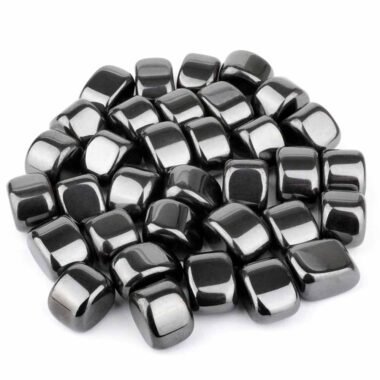 Hämatit | Blutstein Trommelsteine Ø ca. 23 – 28 mm in bester Qualität Edelsteine Heilsteine bei Wunderstein24