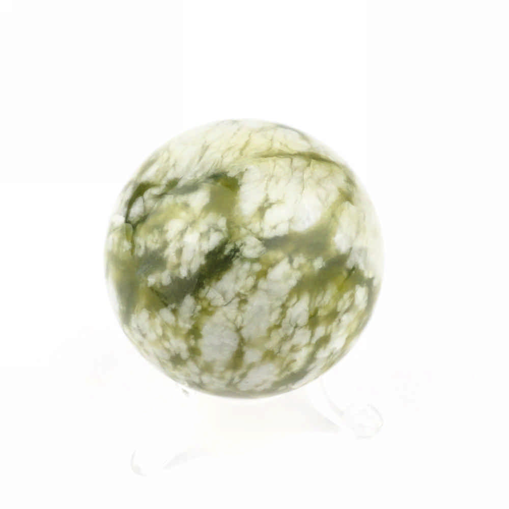 Jade | Serpentin Kugel Ø ca. 62 mm in bester Qualität und Farbe Edelsteine Heilsteine bei Wunderstein24