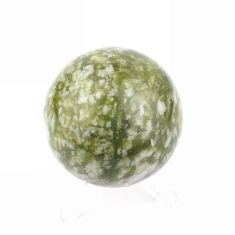Jade | Serpentin Kugel Ø ca. 54 mm in bester Qualität und Farbe Edelsteine Heilsteine bei Wunderstein24