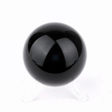 Obsidian Kugel schwarz Ø ca. 54 mm aus Mexiko in bester Qualität und Farbe Edelsteine Heilsteine bei Wunderstein24
