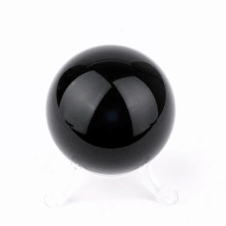 Obsidian Kugel schwarz Ø ca. 54 mm aus Mexiko in bester Qualität und Farbe Edelsteine Heilsteine bei Wunderstein24