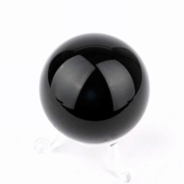 Obsidian Kugel schwarz Ø ca. 55 mm aus Mexiko in bester Qualität und Farbe Edelsteine Heilsteine bei Wunderstein24