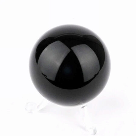 Obsidian Kugel schwarz Ø ca. 55 mm aus Mexiko in bester Qualität und Farbe Edelsteine Heilsteine bei Wunderstein24