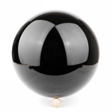 sehr große Obsidian Kugel schwarz Ø ca. 208 mm aus Mexiko in bester Qualität und Farbe Edelsteine Heilsteine bei Wunderstein24
