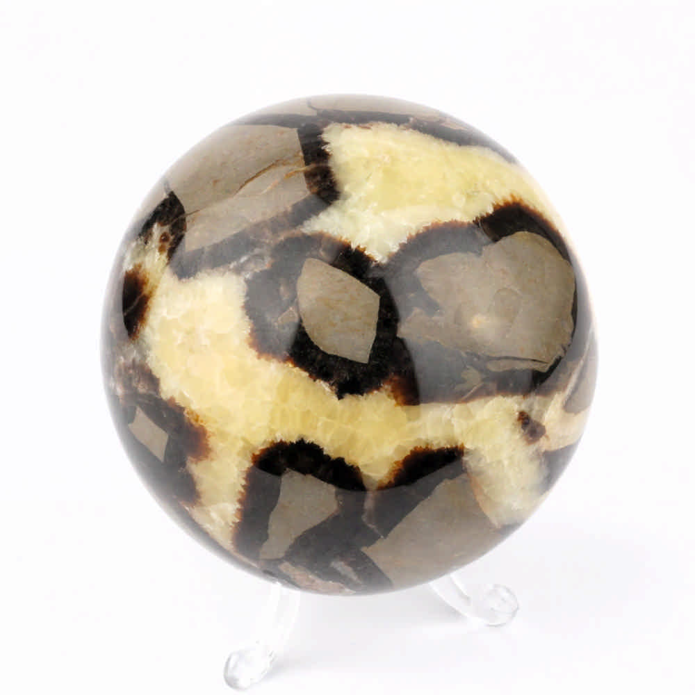 Septarie Kugel Ø 84 mm aus Madagaskar in bester Qualität und Farbe Edelsteine Heilsteine bei Wunderstein24