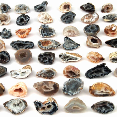 Achat Natur Geoden | Drusen Ø 48 – 60 mm aus Brasilien Edelsteine Heilsteine bei Wunderstein24