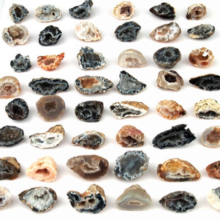 Achat Natur Geoden | Drusen Ø 48 – 60 mm aus Brasilien Edelsteine Heilsteine bei Wunderstein24