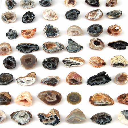 Achat Natur Geoden | Drusen Ø 48 – 60 mm aus Brasilien Edelsteine Heilsteine bei Wunderstein24