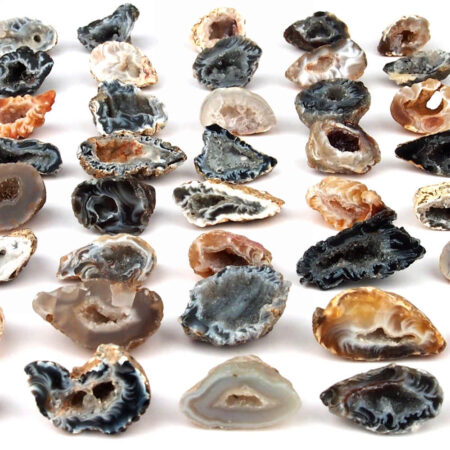 Achat Natur Geoden | Drusen Ø 48 – 60 mm aus Brasilien Edelsteine Heilsteine bei Wunderstein24